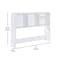 Flash Furniture Lotus Desktop Bookshelf Storage Organizer with Multiple Cubbies in White NAN-17295-WH-GG - alternate 5